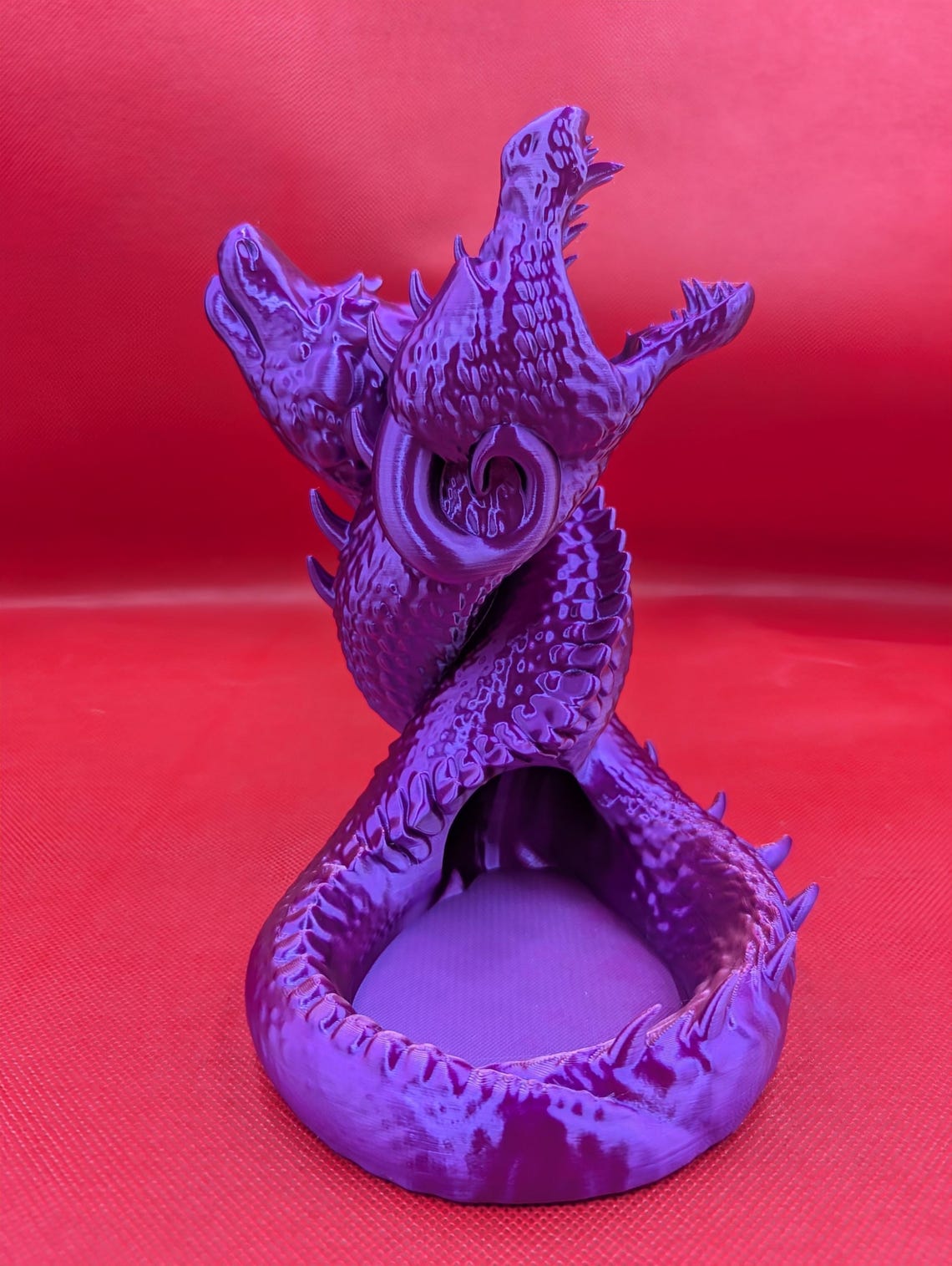 Twin Dragon Dice Tower, 3D Printed Dice Tower, Dice Tower and Holder, Dice Rolling Tower, Dice Roller, Tabletop Roleplaying Gaming Accessory